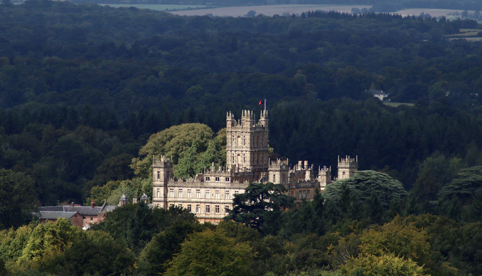 View of Highclere Castle the real Downton Abbey